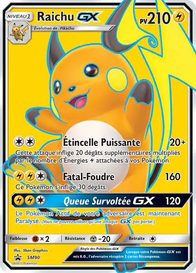 Image de la carte Pokemon Raichu GX SM90/248