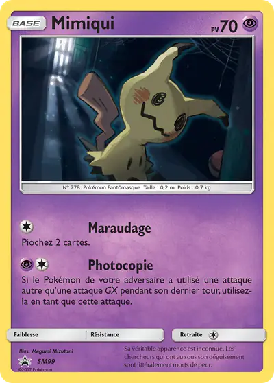 Image de la carte Pokemon Mimiqui SM99/248