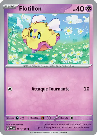 Image de la carte Pokemon Flotillon 101/198
