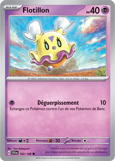 Image de la carte Pokemon Flotillon 102/198