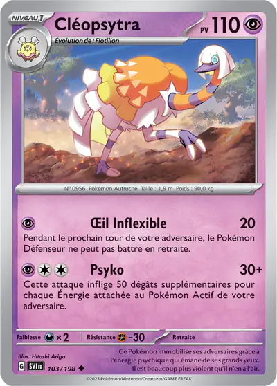Image de la carte Pokemon Cléopsytra 103/198