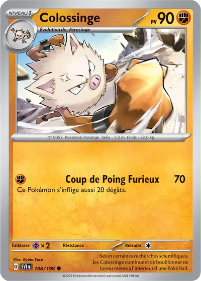 Image de la carte Pokemon Colossinge 108/198
