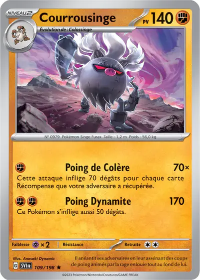 Image de la carte Pokemon Courrousinge 109/198