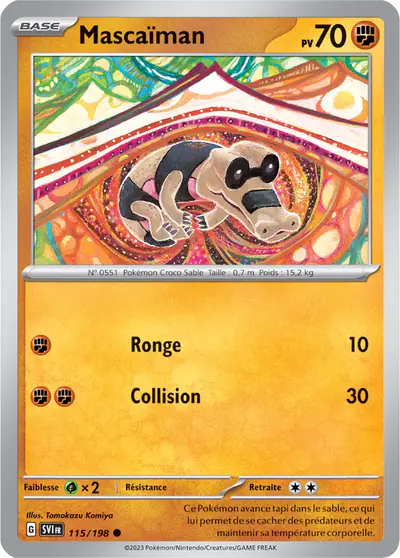 Image de la carte Pokemon Mascaïman 115/198
