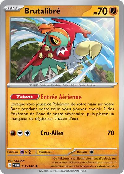 Image de la carte Pokemon Brutalibré 118/198