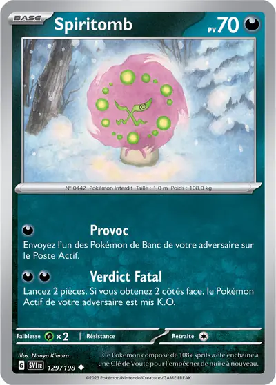Image de la carte Pokemon Spiritomb 129/198