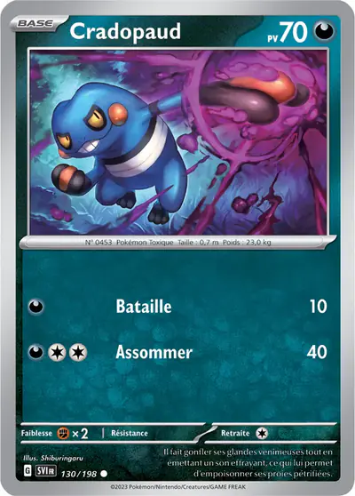 Image de la carte Pokemon Cradopaud 130/198