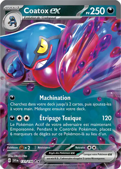 Image de la carte Pokemon Coatox ex 131/198