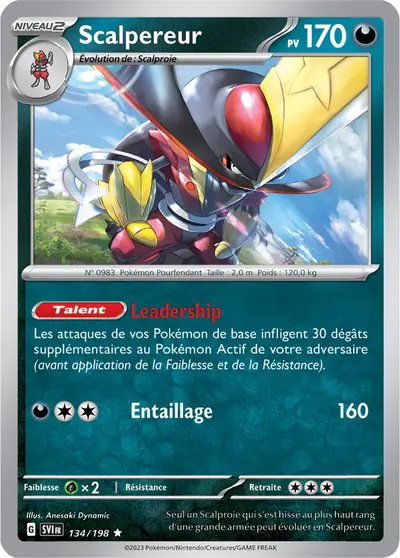 Image de la carte Pokemon Scalpereur 134/198