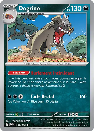 Image de la carte Pokemon Dogrino 137/198