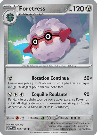 Image de la carte Pokemon Foretress 139/198
