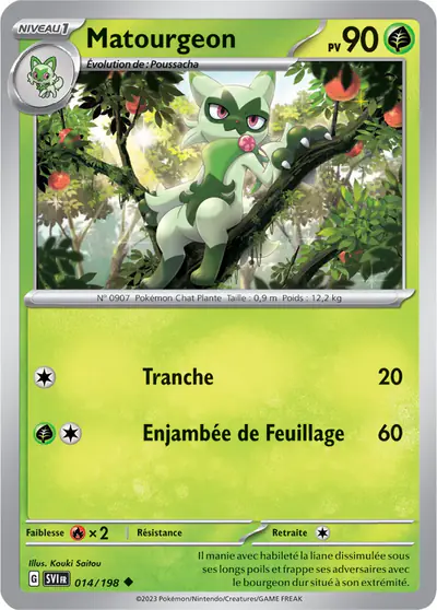 Image de la carte Pokemon Matourgeon 014/198
