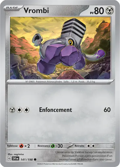 Image de la carte Pokemon Vrombi 141/198