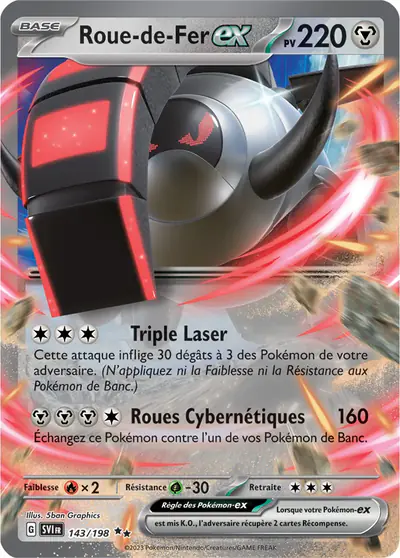 Image de la carte Pokemon Roue-de-Fer ex 143/198
