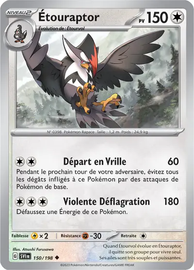 Image de la carte Pokemon Étouraptor 150/198