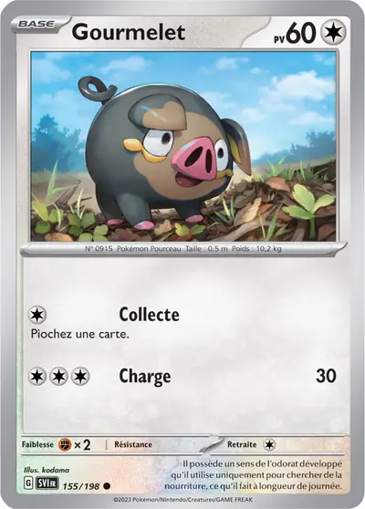 Image de la carte Pokemon Gourmelet 155/198