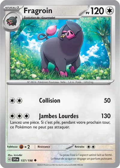 Image de la carte Pokemon Fragroin 157/198