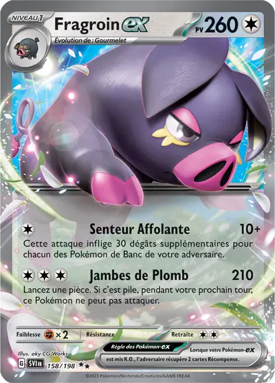 Image de la carte Pokemon Fragroin ex 158/198