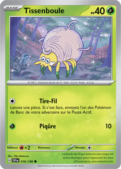 Image de la carte Pokemon Tissenboule 016/198