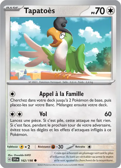 Image de la carte Pokemon Tapatoès 162/198