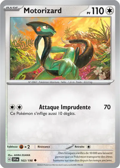 Image de la carte Pokemon Motorizard 163/198