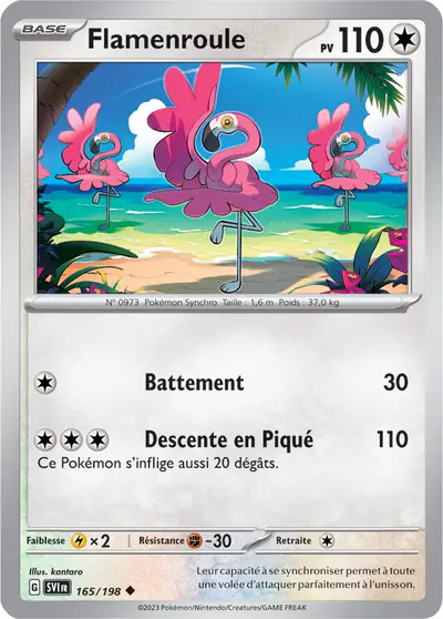 Image de la carte Pokemon Flamenroule 165/198