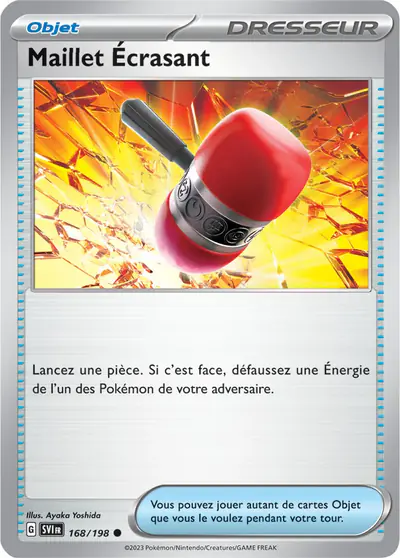 Image de la carte Pokemon Maillet Écrasant 168/198