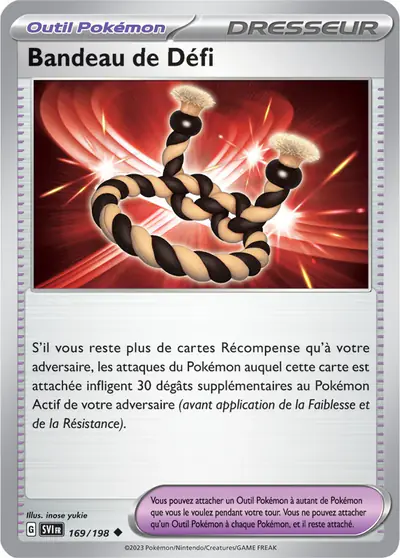 Image de la carte Pokemon Bandeau de Défi 169/198