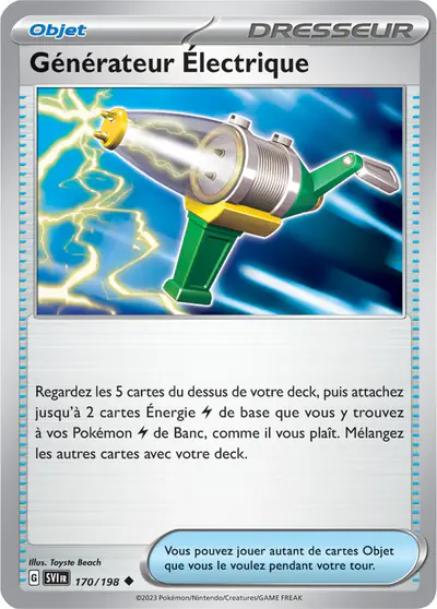 Image de la carte Pokemon Générateur Électrique 170/198