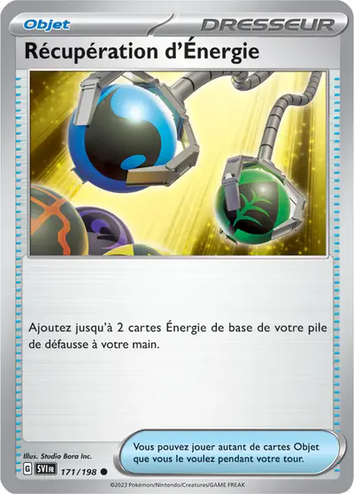 Image de la carte Pokemon Récupération d'Énergie 171/198