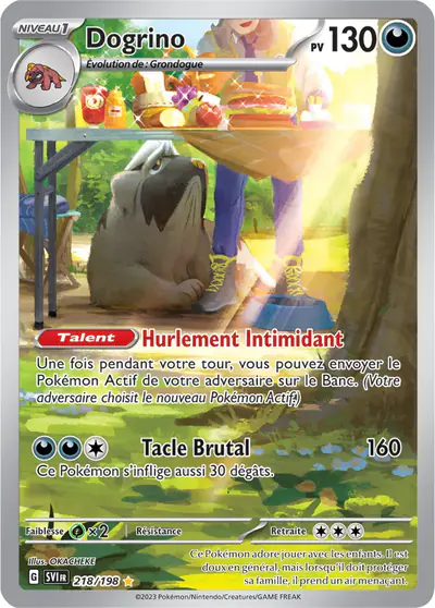 Image de la carte Pokemon Dogrino 218/198