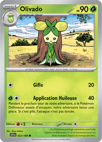 Image de la carte Pokemon Olivado 022/198