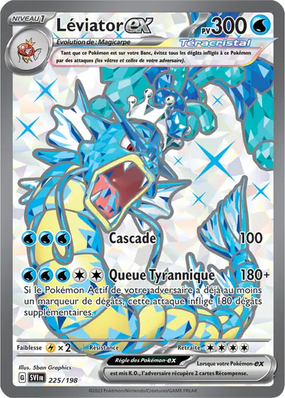 Image de la carte Pokemon Léviator ex 225/198