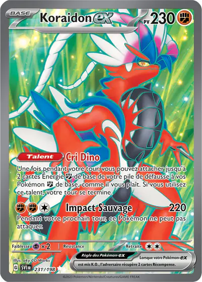 Image de la carte Pokemon Koraidon ex 231/198