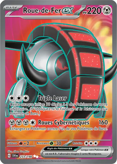 Image de la carte Pokemon Roue-de-Fer ex 233/198