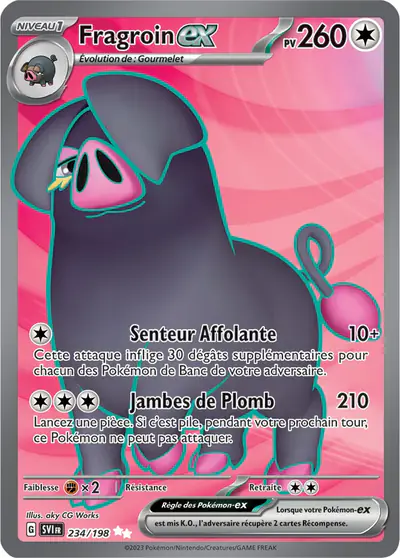 Image de la carte Pokemon Fragroin ex 234/198