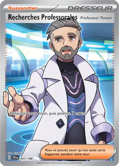 Image de la carte Pokemon Recherches Professorales 241/198