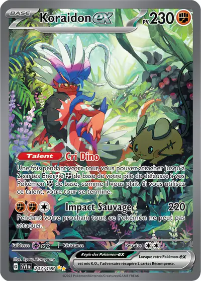 Image de la carte Pokemon Koraidon ex 247/198