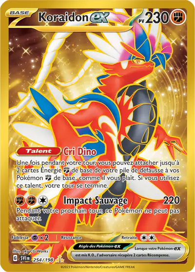 Image de la carte Pokemon Koraidon ex 254/198