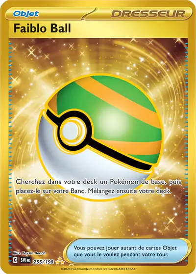 Image de la carte Pokemon Faiblo Ball 255/198