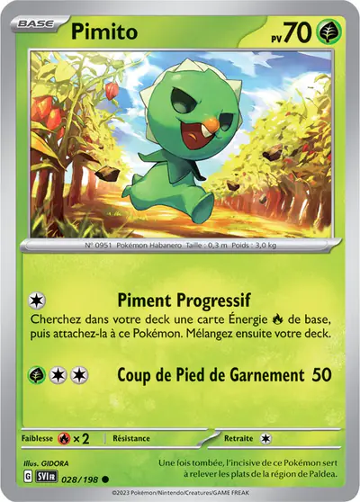 Image de la carte Pokemon Pimito 028/198