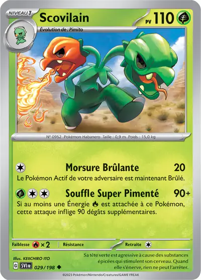 Image de la carte Pokemon Scovilain 029/198