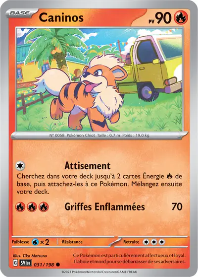 Image de la carte Pokemon Caninos 031/198
