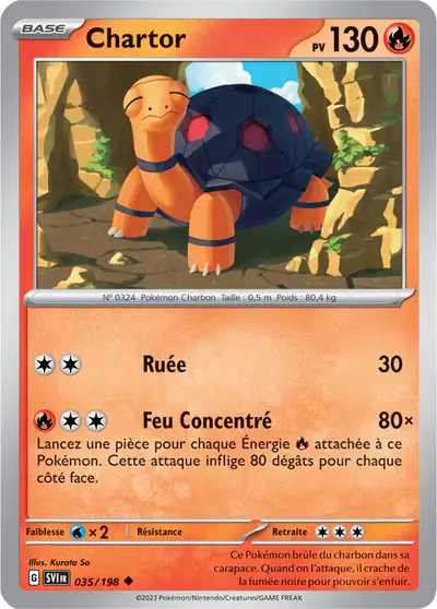 Image de la carte Pokemon Chartor 035/198