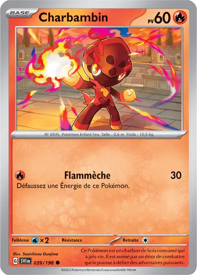 Image de la carte Pokemon Charbambin 039/198