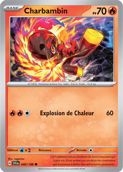 Image de la carte Pokemon Charbambin 040/198