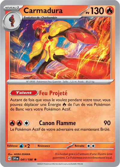 Image de la carte Pokemon Carmadura 041/198