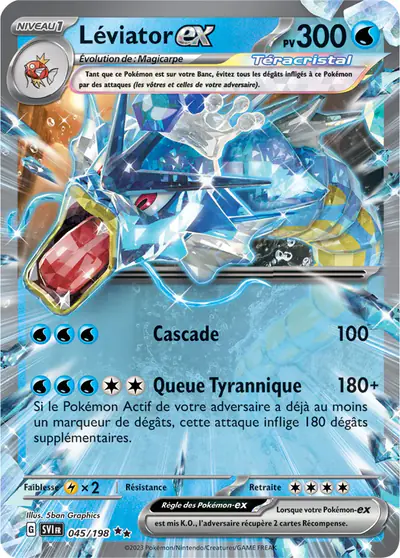 Image de la carte Pokemon Léviator ex 045/198