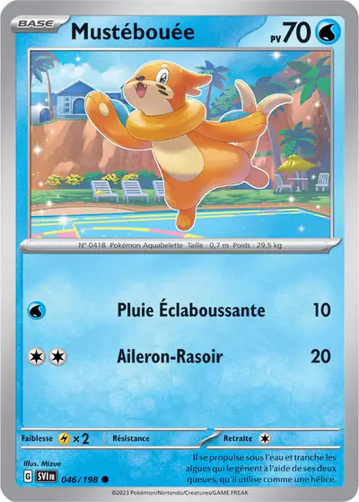 Image de la carte Pokemon Mustébouée 046/198