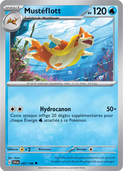 Image de la carte Pokemon Mustéflott 047/198